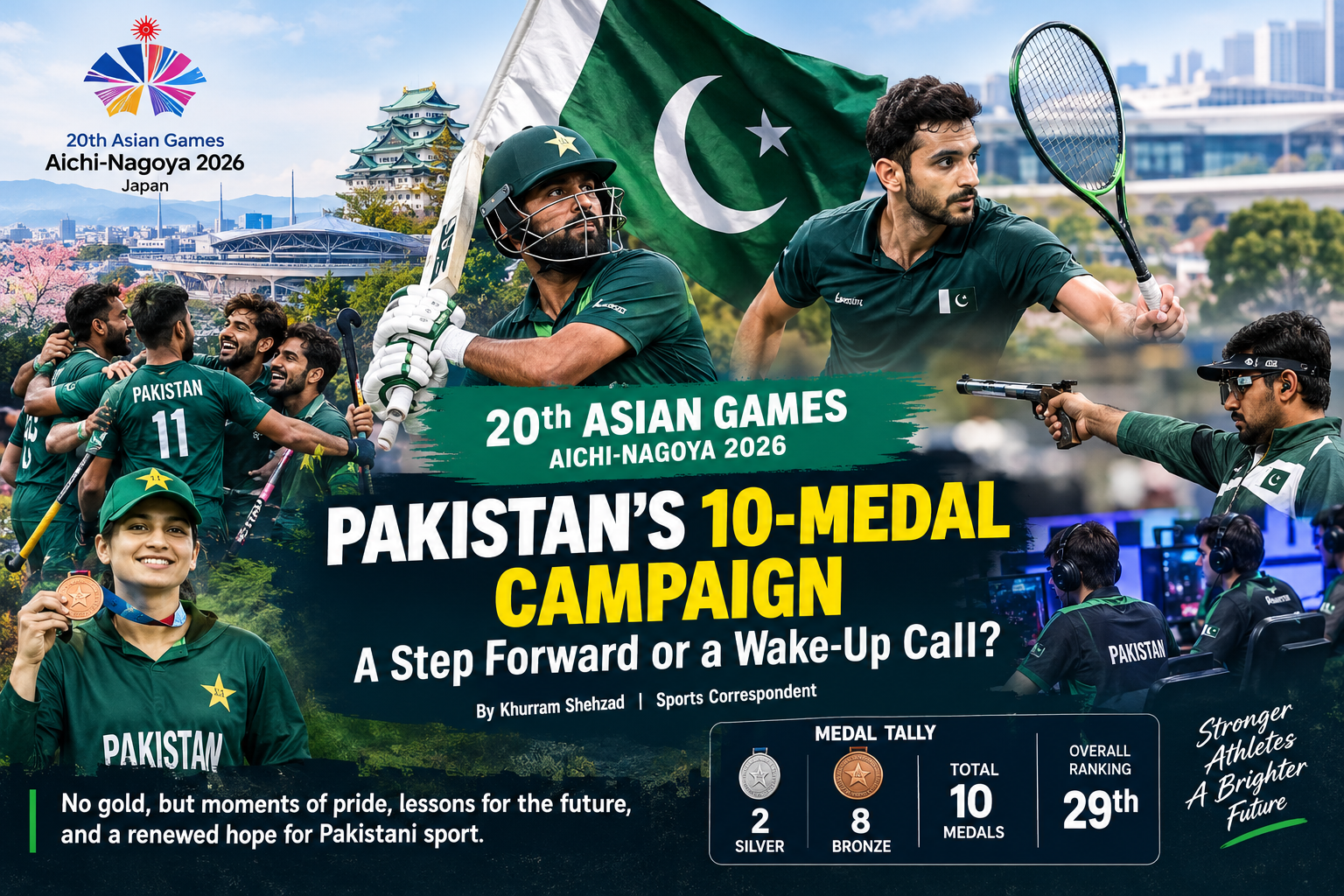 20th Asian Games Aichi-Nagoya 2026: Pakistan’s 10-Medal Campaign — A Step Forward or a Wake-Up Call?